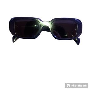 Prada Sunglasses PR 17WS black on black unisex authentic.